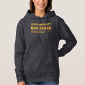 Jahr des Abschlusses für personalisierte Ingenieur Hoodie (Vorderseite)