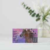 Jahr des Adlerpferdes Visitenkarte (Stehend Vorderseite)