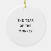 Jahr des Affe-Kalligraphie-Zeichnens Keramikornament (Hinten)