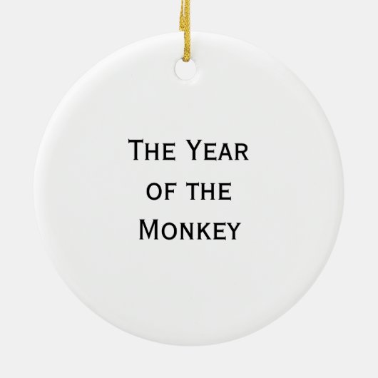 Jahr des Affe-Kalligraphie-Zeichnens Keramikornament (Hinten)