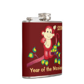 Jahr des Affe-Rotes 2016 Neujahrsfest-Flasche Flachmann (Rechts)