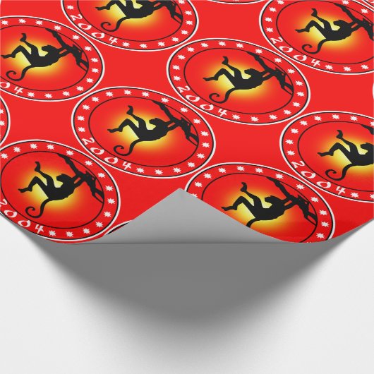 Jahr des Affen 2004 Geschenkpapier (Ecke)