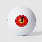 Jahr des Affen 2004 Golfball (Vorderseite)