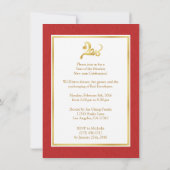 Jahr des Affen 2016 - Chinesisches Neujahr lädt ei Einladung (Rückseite)