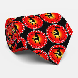 Jahr des Affen 2016 Krawatte