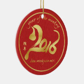 Jahr des Affen 2016 - Veitnamese neues Jahr Tet Keramikornament (Rechts)