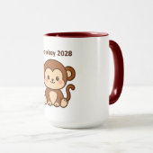 Jahr des Affen 2028 Tasse (VorderseiteRechts)
