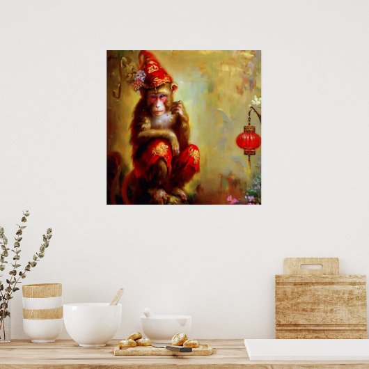 Jahr des Affen 5 Poster (Küche)