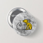 Jahr des Affen Button (Vorne & Hinten)