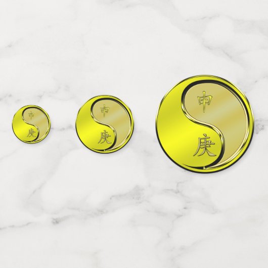 Jahr des Affen Konfetti (Vorderseiten)