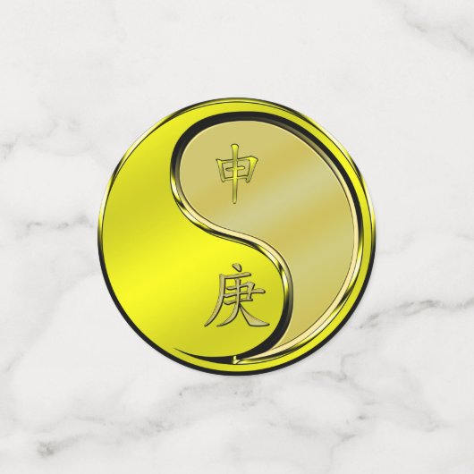 Jahr des Affen Konfetti (Klein Vorderseite)