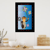 Jahr des Affen Poster (Küche)