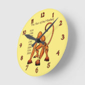 Jahr des Affen Runde Wanduhr (Winkel)