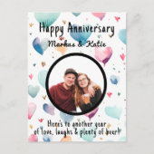 Jahr des benutzerdefinierten Fotos Postkarte (Vorderseite)