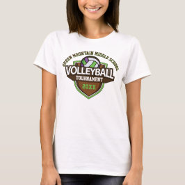 Jahr des benutzerdefinierten Volleyball-Turniers T-Shirt