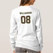 Jahr des benutzerdefinierten Volleyball-Turniers T-Shirt (Rückseite)