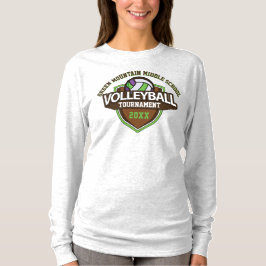 Jahr des benutzerdefinierten Volleyball-Turniers T-Shirt