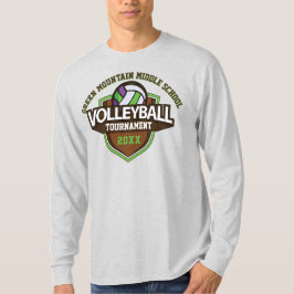 Jahr des benutzerdefinierten Volleyball-Turniers T-Shirt