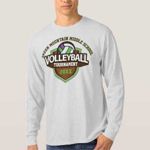 Jahr des benutzerdefinierten Volleyball-Turniers T-Shirt