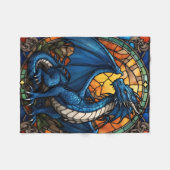 Jahr des blauen Drachen 2024 Fleecedecke (Vorderseite (Horizontal))