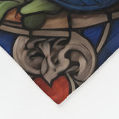 Jahr des blauen Drachen 2024 Fleecedecke (Ecke)