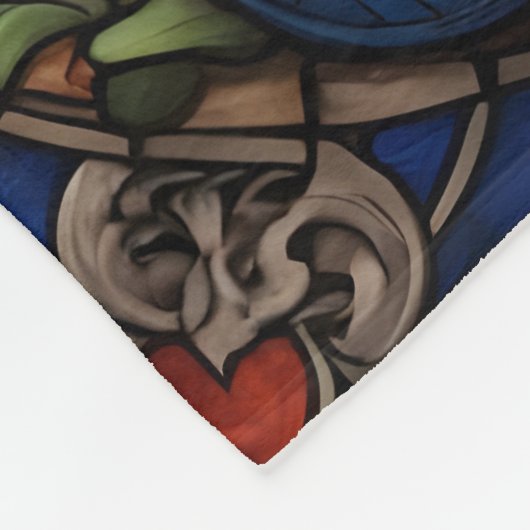 Jahr des blauen Drachen 2024 Fleecedecke (Ecke)