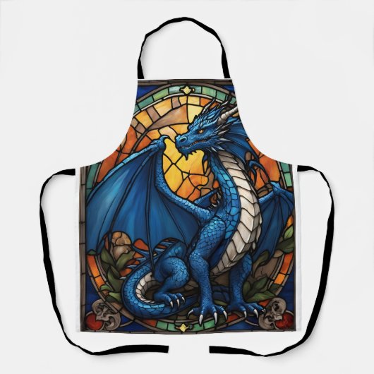 Jahr des blauen Drachen 2024 Schürze (Vorderseite)