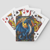 Jahr des blauen Drachen 2024 Spielkarten (Rückseite)