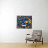 Jahr des blauen Drachen 2024 Wandteppich (Beispiel (Horizontal))