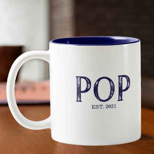 Jahr des blauen Pops Tasse