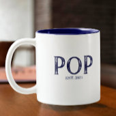 Jahr des blauen Pops Tasse