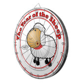 Jahr des Cartoon der Schafe Dartscheibe (Vorderseite rechts)