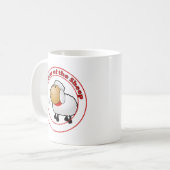 Jahr des Cartoon der Schafe Kaffeetasse (Vorderseite Links)