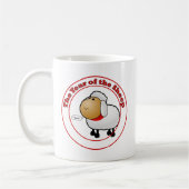 Jahr des Cartoon der Schafe Kaffeetasse (Links)