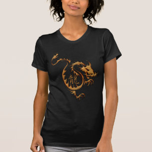 Jahr des chinesischen Golddrachen und Kanjis "DRAG T-Shirt
