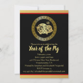 Jahr des chinesischen Neujahrsjahres-Party der Sch Einladung (Vorderseite)