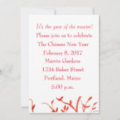 Jahr des chinesischen Neujahrsjahrs-Party Einladung (Rückseite)