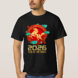 Jahr des chinesischen Pferdes - Neujahr 2026 T-Shirt