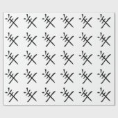 Jahr des chinesischen Ziegenzeichens Geschenkpapier (Flach)