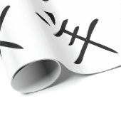 Jahr des chinesischen Ziegenzeichens Geschenkpapier (Rolleneckpunkt)