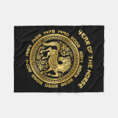 Jahr des chinesischen Zodiaks-Chinesisches Neujahr Fleecedecke (Vorderseite (Horizontal))