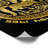 Jahr des chinesischen Zodiaks-Chinesisches Neujahr Poster (Ecke)