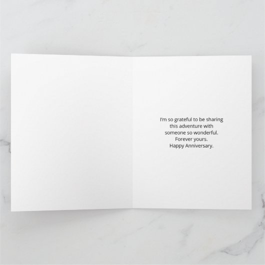 Jahr des Custom Foto White Daisies Karte (Innenseite)