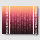 Jahr des Drachen 龍 Red Gold Chinesisches Neujahr Gästebuch (Rückseite)