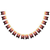 Jahr des Drachen 龍 Red Gold Chinesisches Neujahr Wimpelkette (Alle)