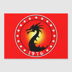 Jahr des Drachen 1976 Magnetkarte