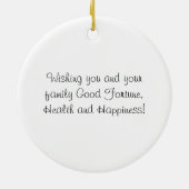 Jahr des Drachen 2012 - Chinesisches Neujahrsfest Keramikornament (Hinten)