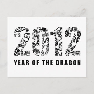 Jahr des Drachen 2012 Feiertagspostkarte