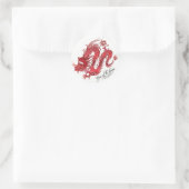 Jahr des Drachen 2012 Runder Aufkleber (Tasche)