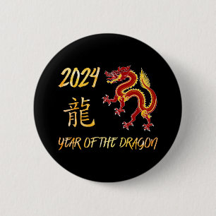 Jahr des Drachen 2024 Button